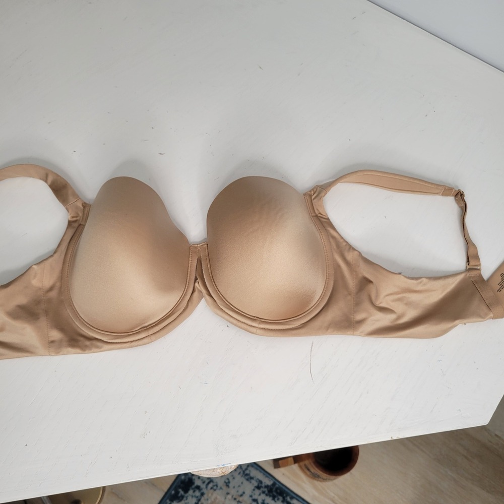 Soma Stunning Support Smooth‎ Full Coverage Bra 34D Beige Comfortable Adjustable - Picture 3 of 12